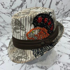 Men's Fedora Rebel Spirit Brown | Tan | Multicolor Rhinestones Lion King